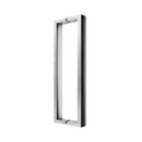 QS2621 SQ SECT, Pull Handle, Square, D Handle, BTB, 19mm (d) x 244mm (l) x 225mm (ctc), Stainless Steel, QS-2
