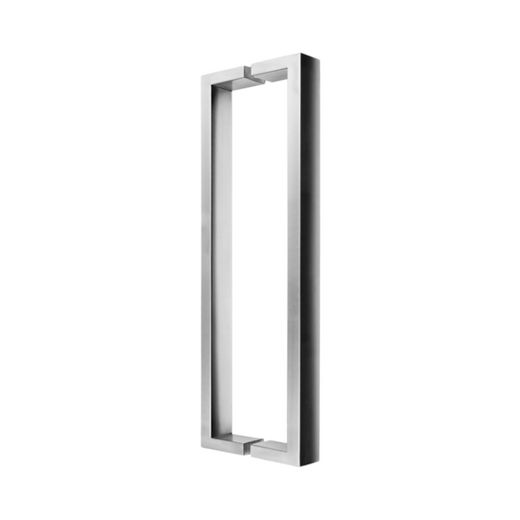 QS2622 SQ SECT, Pull Handle, Square, D Handle, BTB, 19mm (d) x 319mm (l) x 300mm (ctc), Stainless Steel, QS