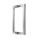 QS2627/P Pello, Pull Handle, Square, D Handle, BTB, 250mm (l) x 225mm (ctc), Stainless Steel, QS-2