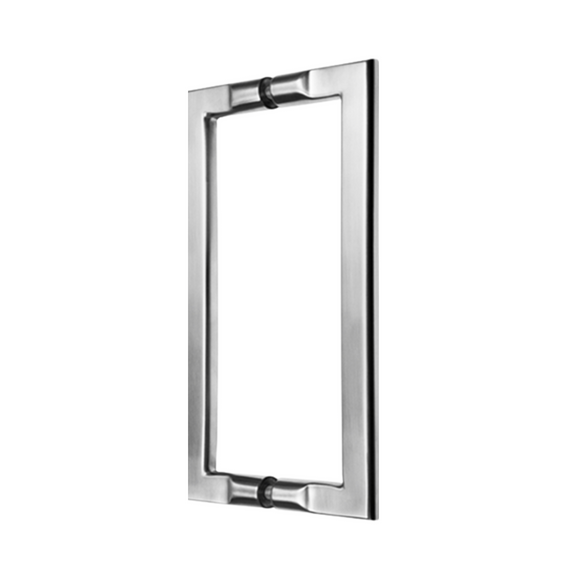QS2627/P Pello, Pull Handle, Square, D Handle, BTB, 250mm (l) x 225mm (ctc), Stainless Steel, QS