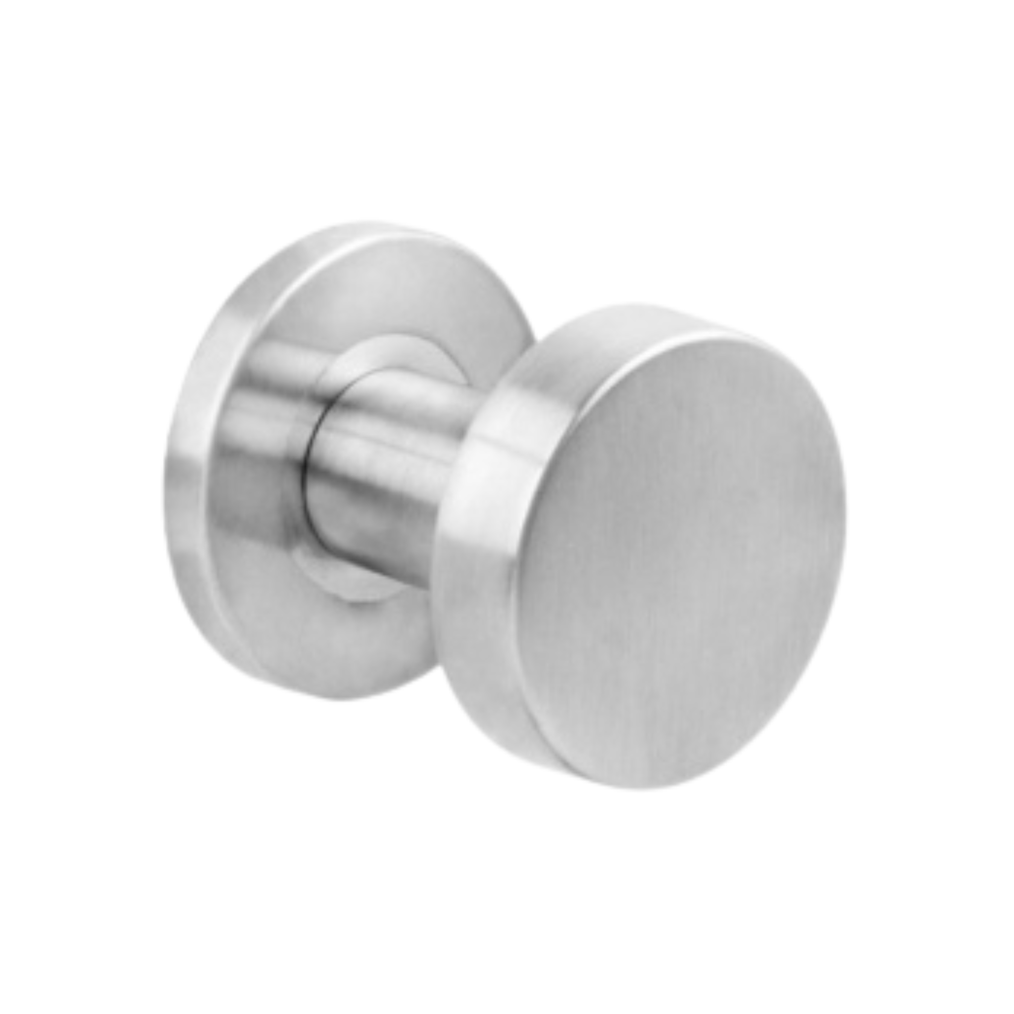 QS3805, Knob Handle, Fixed Round Flat, Stainless Steel, QS