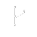 QS400/2, Panic Hardwares, Push Bar, Two Point Locking, EN1125 and EN1634 rated, Stainless Steel, QS-2