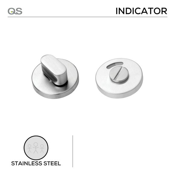 QS4406 + QS4410, WC Indicator Bolt & Thumb Turn, Stainless Steel, QS ...