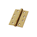QS4415PVD, Butt Hinge, 2 x Hinges (1 Pair), 100mm (h) x 76mm (w) x 3mm (t), PVD Brass, QS-2