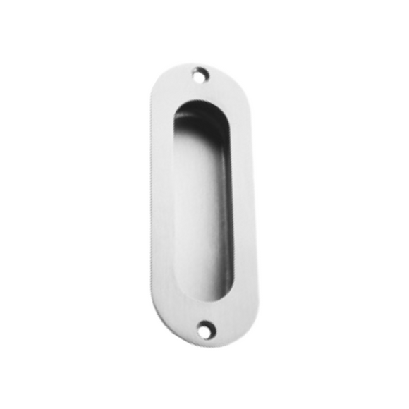 QS4418 PVD, Flush Pull, Oval, 120mm (l) x 40mm (w), PVD Brass, QS