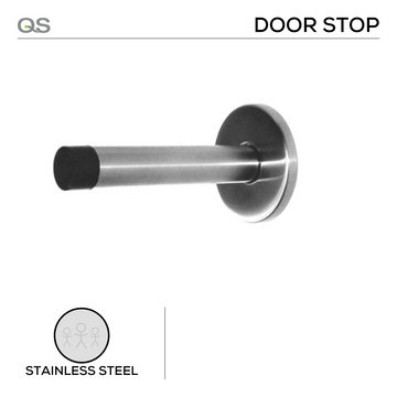 QS Stainless Steel Door Stop shown in main product view, giving doors clean stainless confidence.