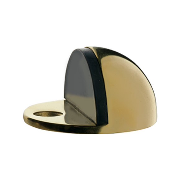 QS4422 PVD, Door Stop, Floor Mounted, Hooded, PVD Brass, QS