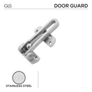 QS4430, Door Guard, Security, 106mm (l) x mm (Ø) x 60mm (w), 180º View, Stainless Steel, QS-1