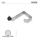 QS4434, Hat & Coat Hook , Stainless Steel, QS-1