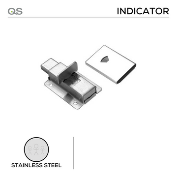 Main product view showing QS Stainless Steel Door — clean stainless confidence for bathroom doors.