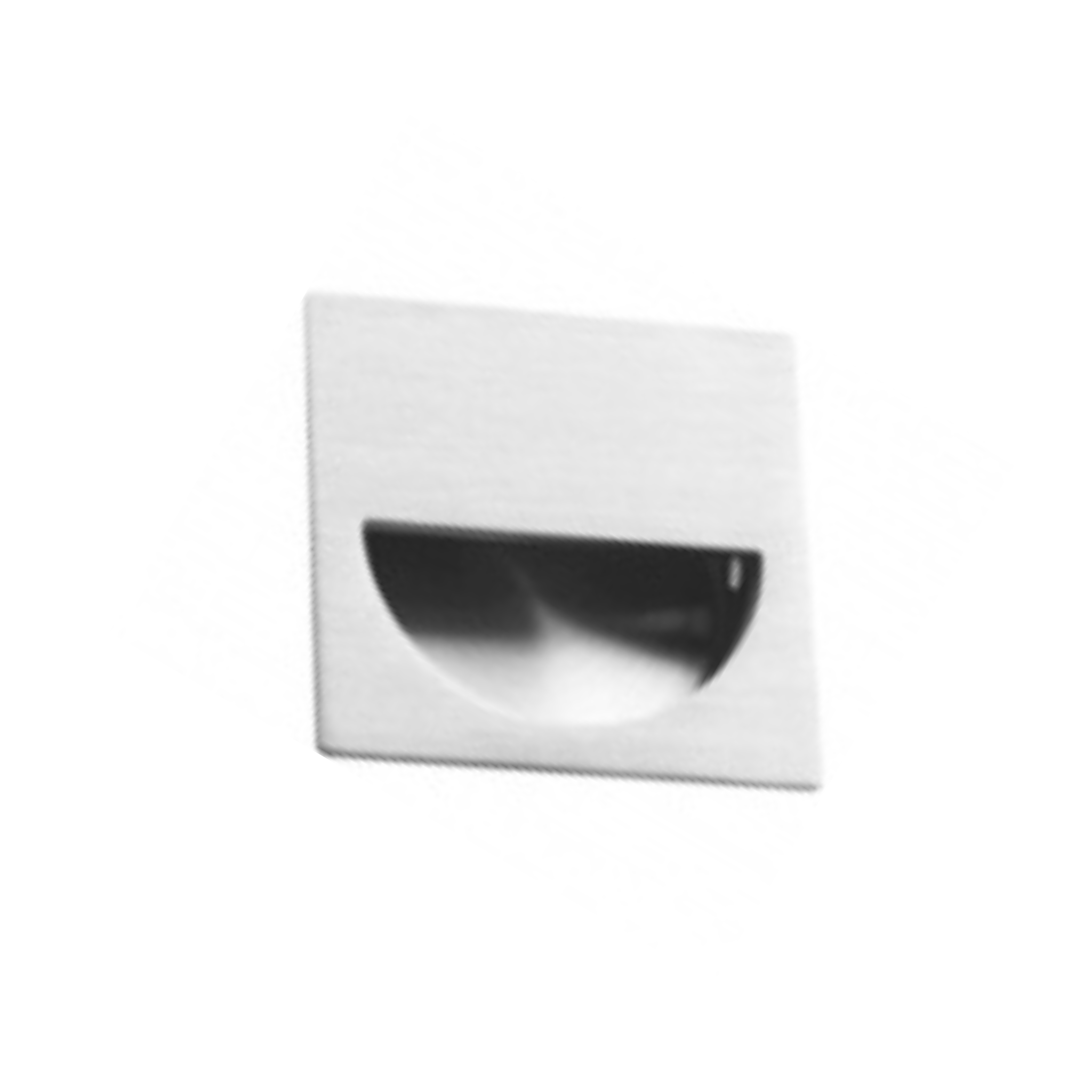 QS4454, Flush Pull, Square, 50mm (l) x 50mm (w), Stainless Steel, QS