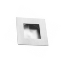 QS Stainless Steel Pull Handle shown in hardware detail, giving doors tough stainless shine, 70mm (l) x 70mm (w).