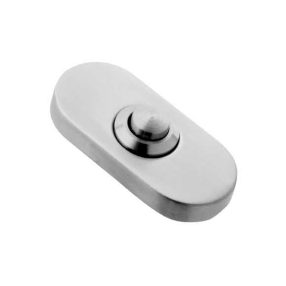 QS4466, Door Bell, 65mm (l) x mm (Ø) x 30mm (w), On Oval Rose, Stainless Steel, QS