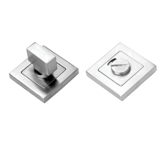 QS4477, WC Indicator Bolt & Thumb Turn, With Coin Release, Square, Stainless Steel, QS