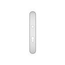 QS4483 CYL, Plate, Narrow Oval, 245mm (l) x 36mm (w), Supplied with QS Handle, Stainless Steel, QS-2