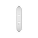 QS4484 CYL, Plate, Oval, 245mm (l) x 45mm (w), Supplied with QS Handle, Stainless Steel, QS-2