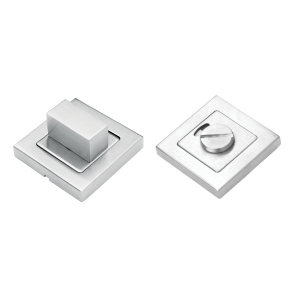 QS4488, WC Indicator Bolt & Thumb Turn, With Coin Release, Square, Stainless Steel, QS