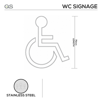 Main product view showing QS Stainless Steel Door — tough stainless shine for doors, 75mm x 75mm.