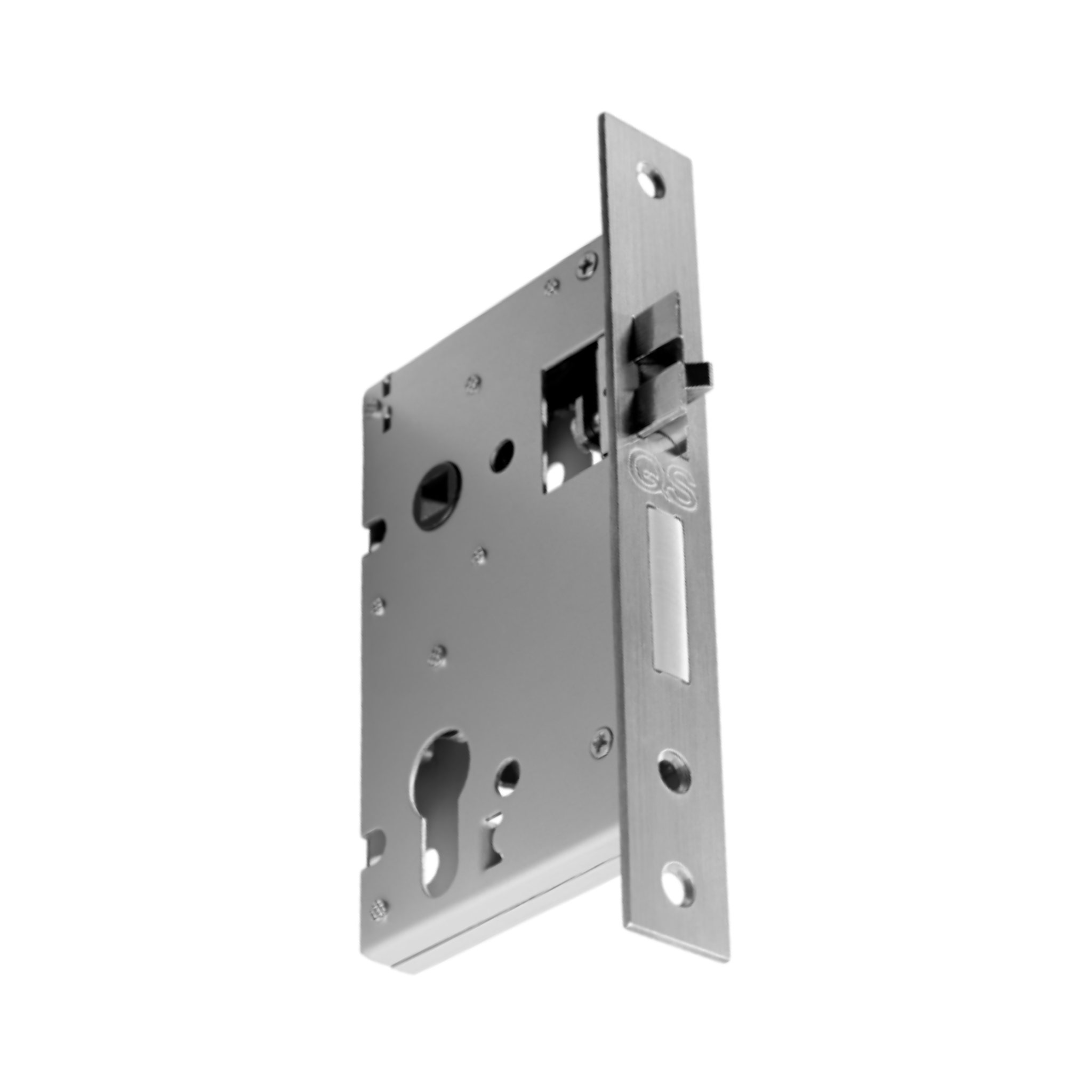 QS6055/1/SS, Latch & Deadbolt Lock, Euro Cylinder, Excluding Cylinder, 55mm (Backset), 60mm (ctc), Stainless Steel, QS