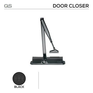 Main product view showing QS Black Door — dark, sleek, and ready to stand out for Residential, 1100 mm, 80kg.