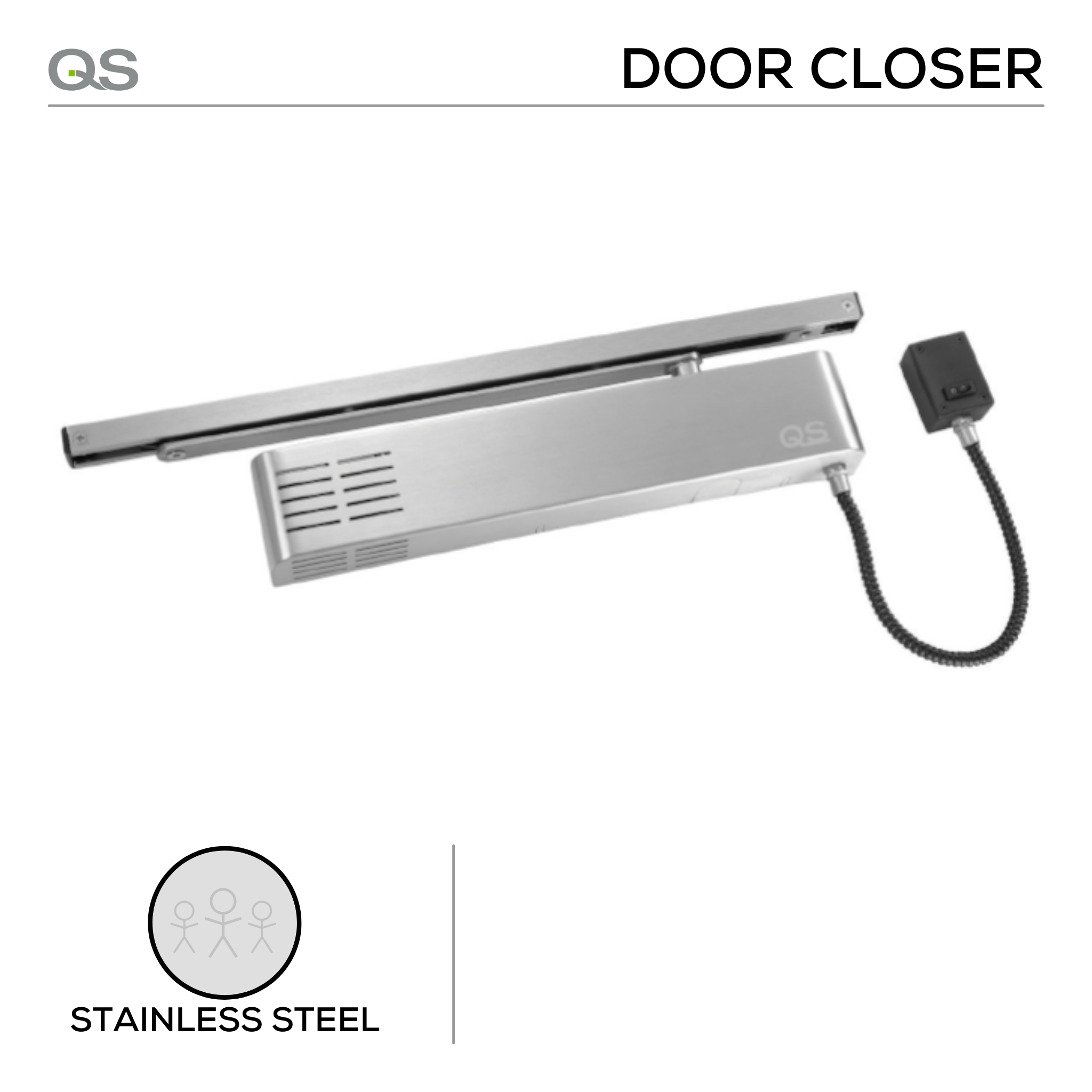 QS760/EST, Door Closers, Stainless Steel, QS