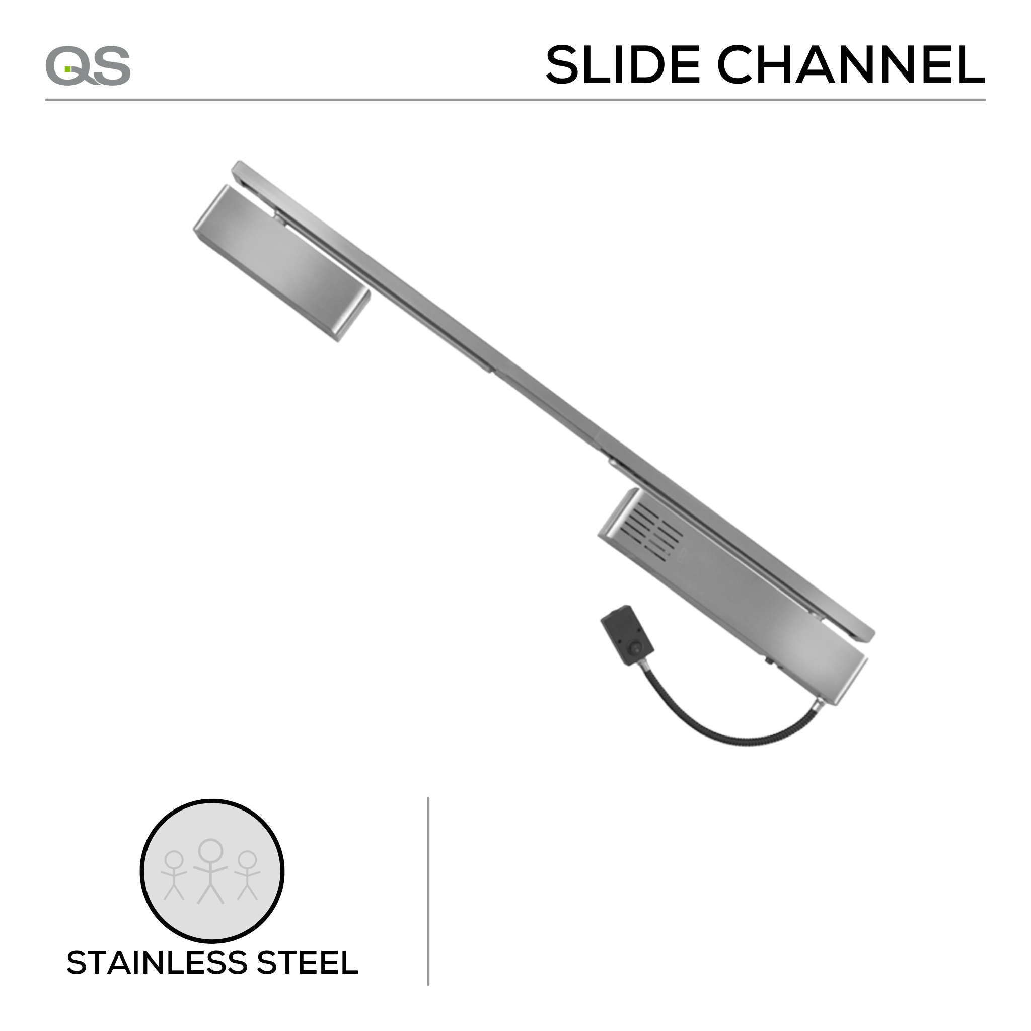 QS761, Door Selectors, Stainless Steel, QS