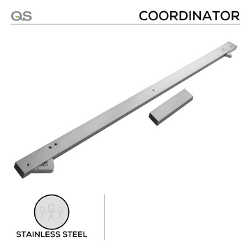 QS Stainless Steel Door Closer for Fire Door, main product view with strong stainless style.