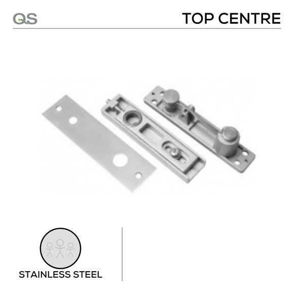 QS8811 DA top centre, Top Centre, Double Action, Stainless Steel, QS
