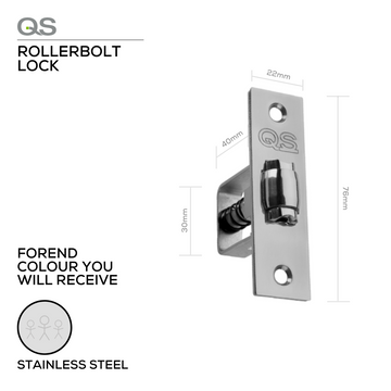 Main product view showing QS Stainless Steel Door Lock — tough stainless shine for doors.