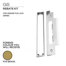 QS6010 PVD, Rebate Kit, Mortice, For QS6055 PVD Series, PVD Brass, QS-1
