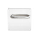 TH-120/BP-W/C-LH-SS, Lever Handles, Tubular, On 170 x 170mm Back Plate, With Bathroom (WC) Furniture, 170mm (l), Stainless Steel, DORMAKABA-2