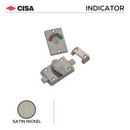 WCIND1.SN, Indicator with Bolt, Satin Nickel, CISA-1